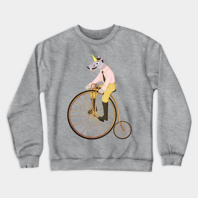 Bicycle Unicorn Crewneck Sweatshirt by Thatssounicorny